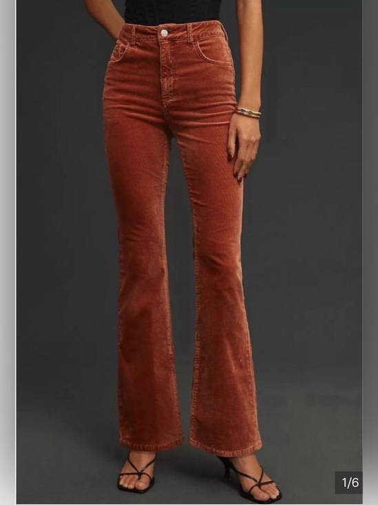 Pilcro Pants - Pilcro The Icon Corduroy Flare Jeans Size 26